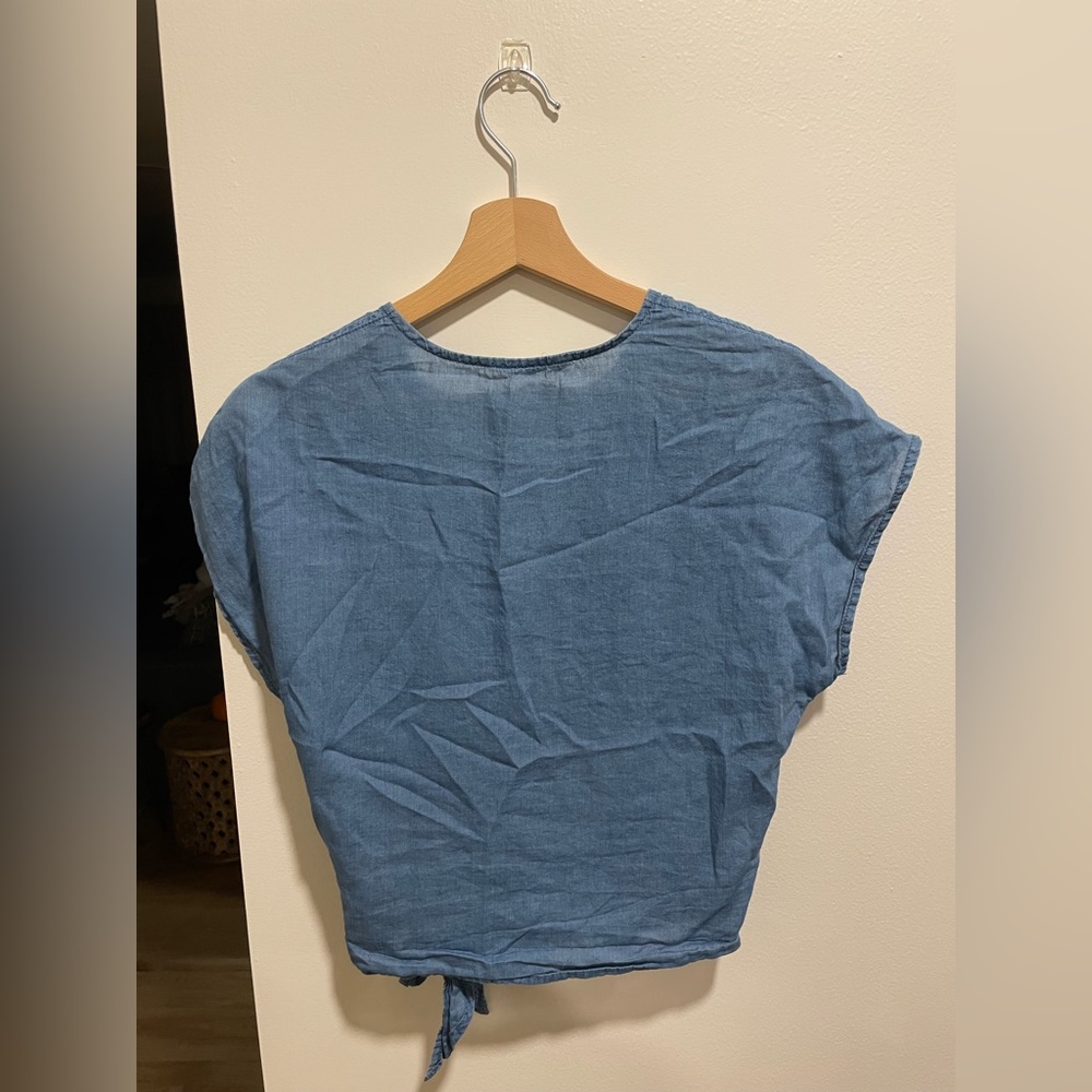 Madewell Sash-Tie Top - Picture 2 of 4